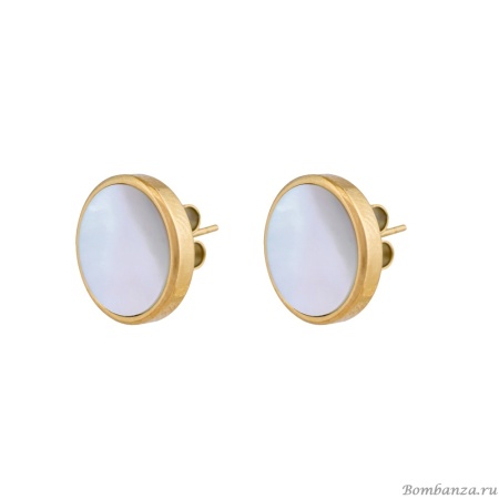 Пусеты Fiore Luna, SHELL WHITE